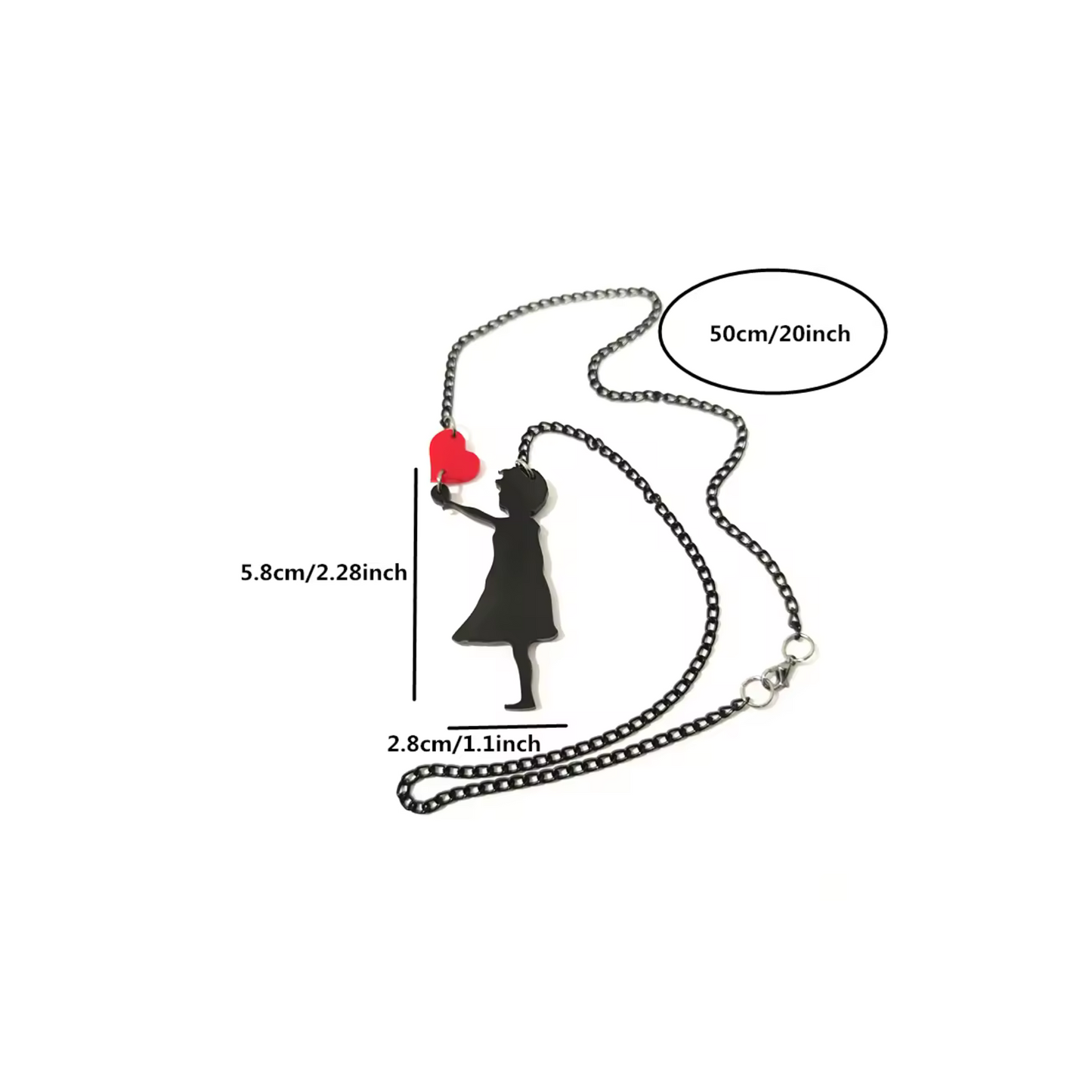 "Banksy" Girl with Heart