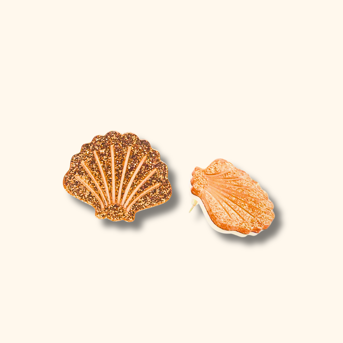 Glitter Shell Earrings