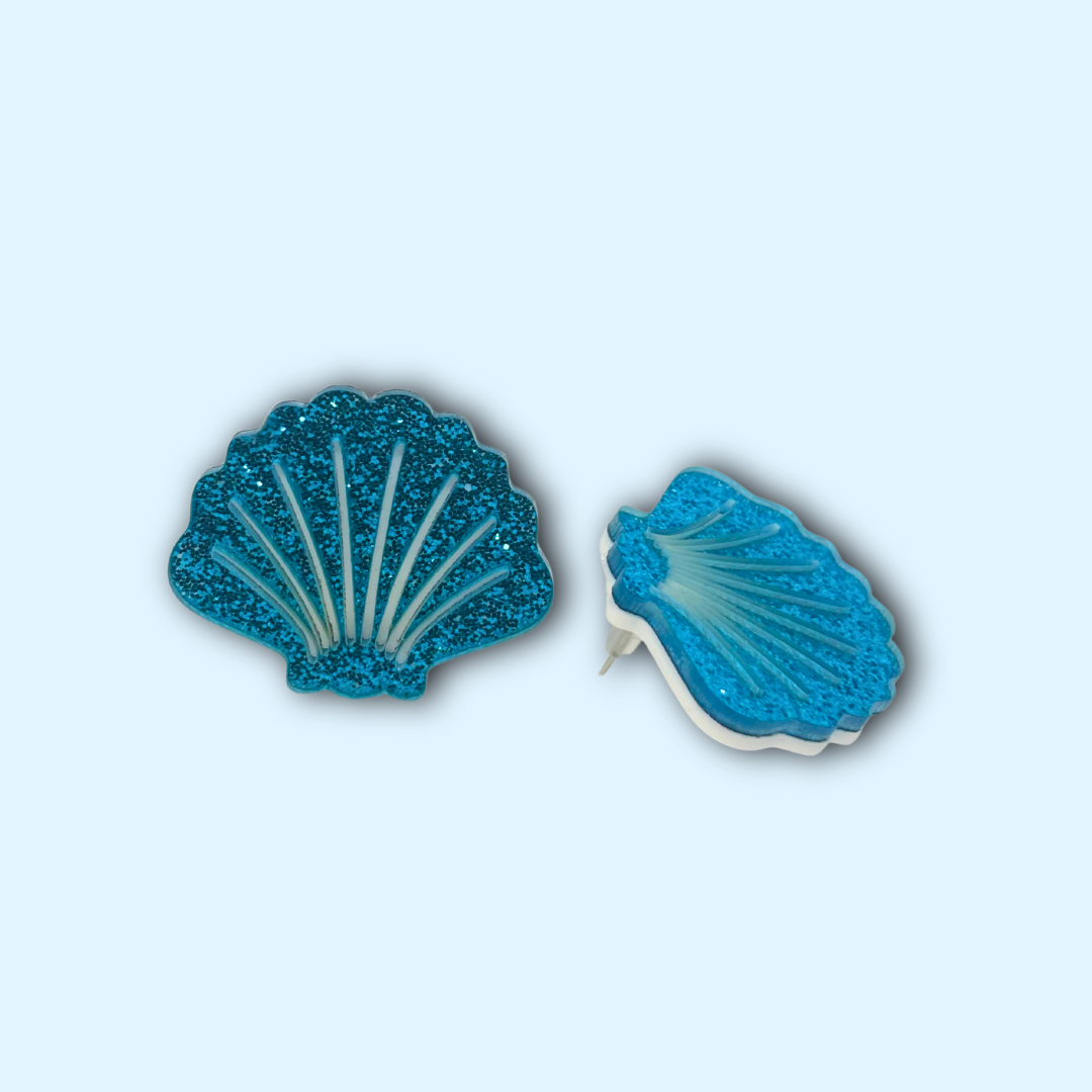 Glitter Shell Earrings