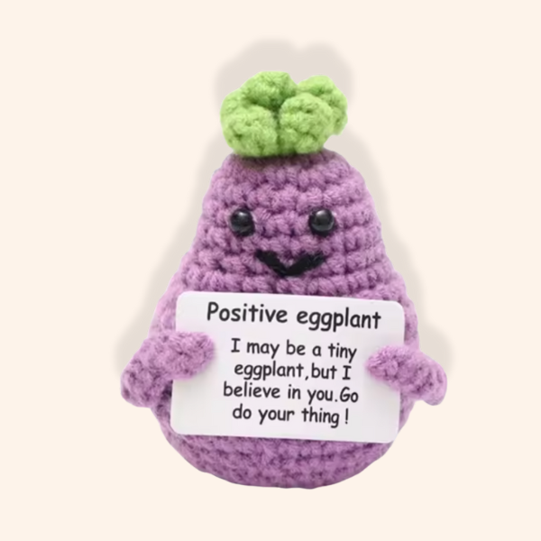 Positivity Crochet Sassy Eggplant