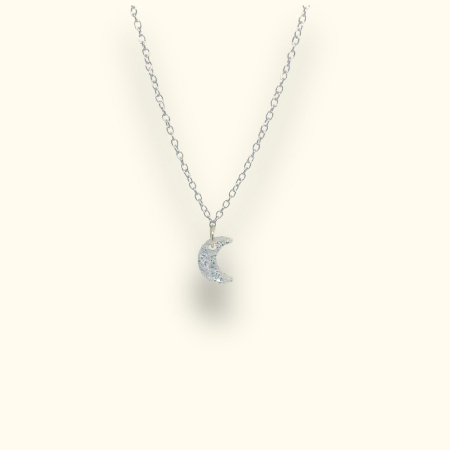 Dainty Moon Charm Necklace