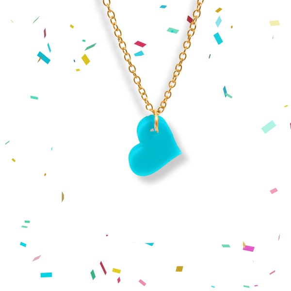 Love Heart Pop Charm Necklace