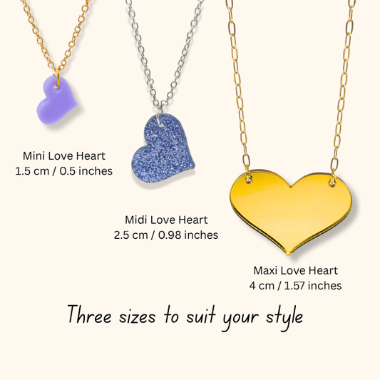 Love Heart Pendant Necklace