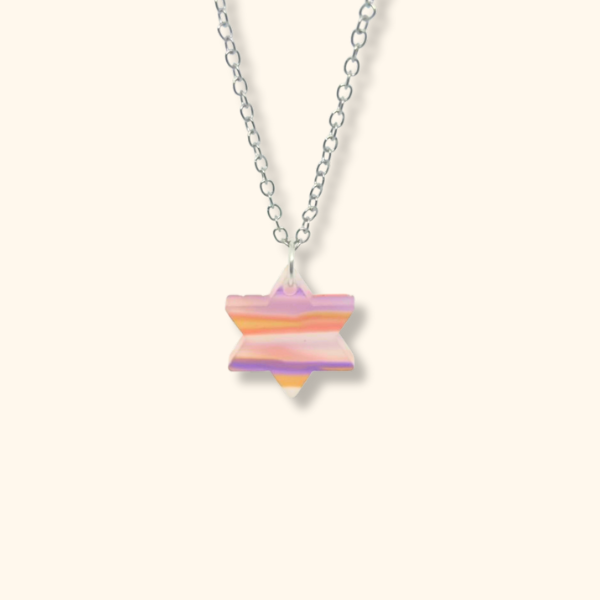 Star of David Charm Necklace