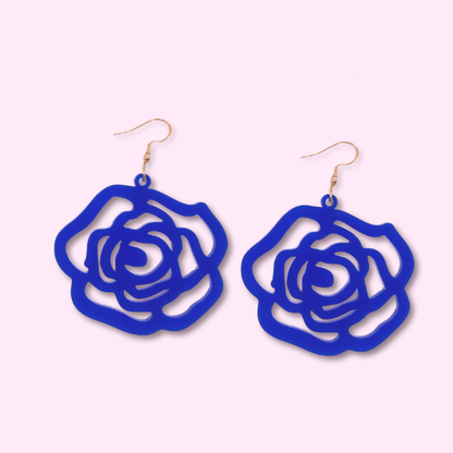Rose Silhouette Earrings