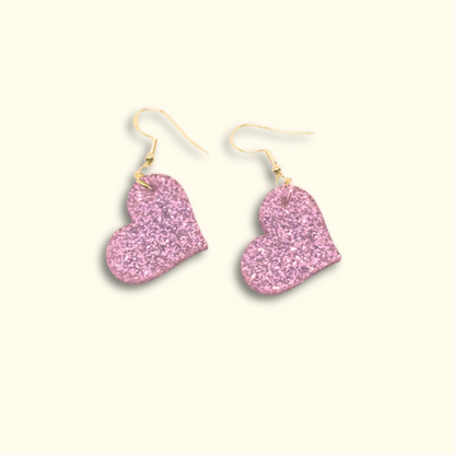 Love Heart Charm Earrings