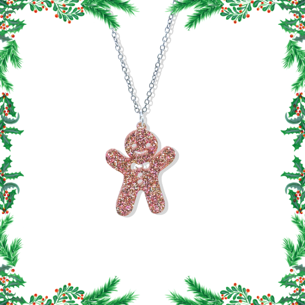Gingerbread Man Necklace