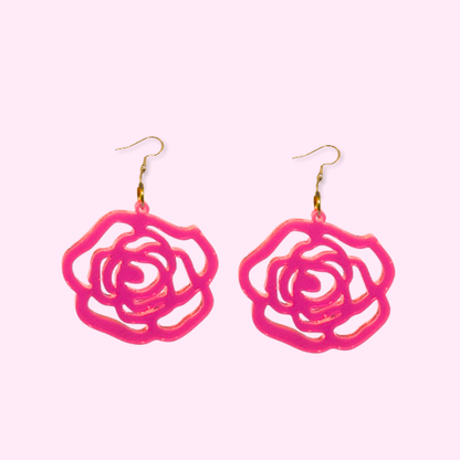 Rose Silhouette Earrings
