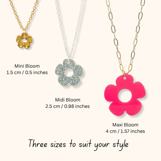 Bloom Flower Pendant Necklace