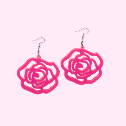 Rose Silhouette Earrings