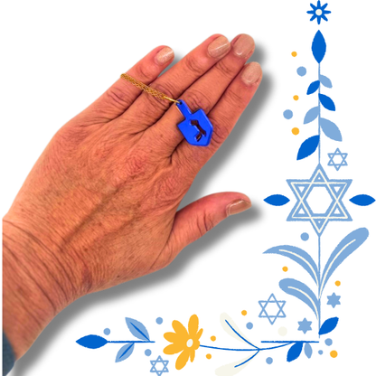 Reversible Dreidel Necklace