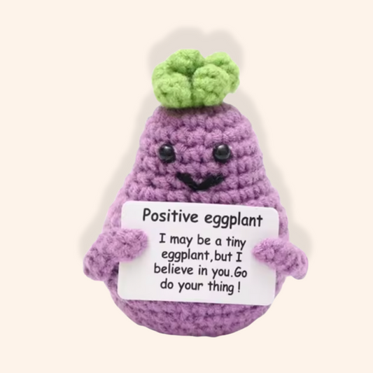 Positivity Crochet Sassy Eggplant