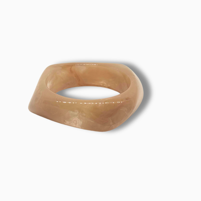 Wavy Lucite Bangle Bracelet