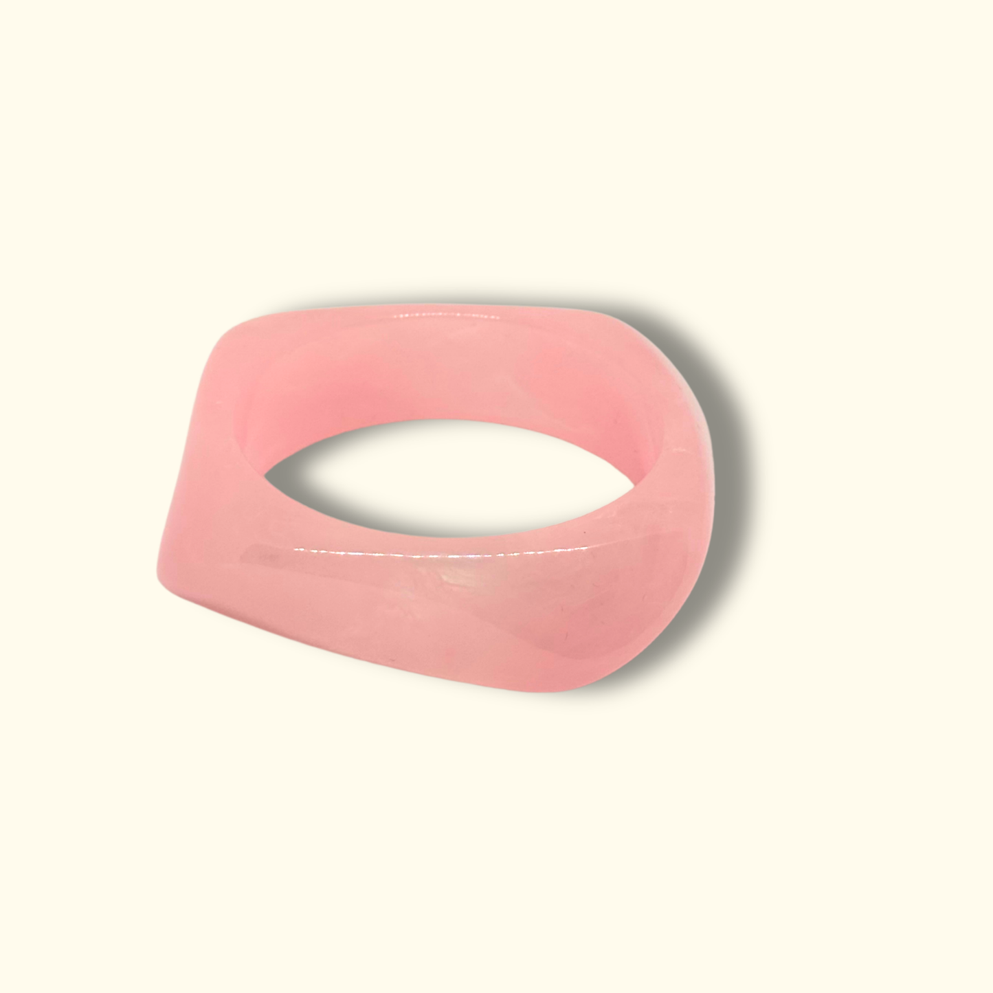 Wavy Lucite Bangle Bracelet