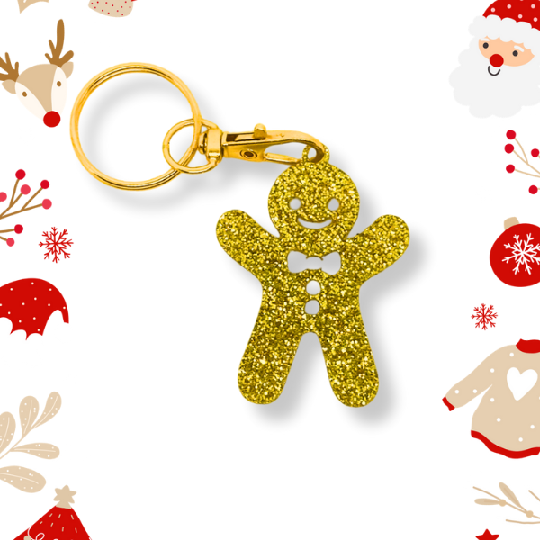 Gingerbread Man Keychain