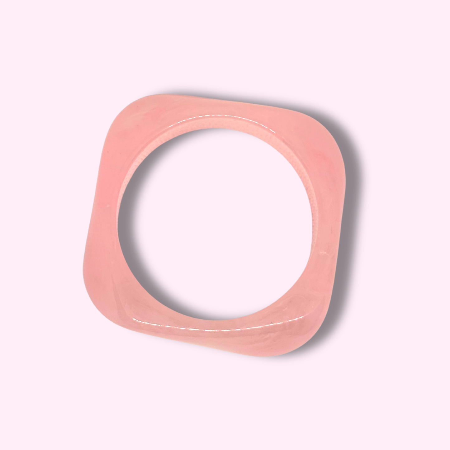 Wavy Lucite Bangle Bracelet