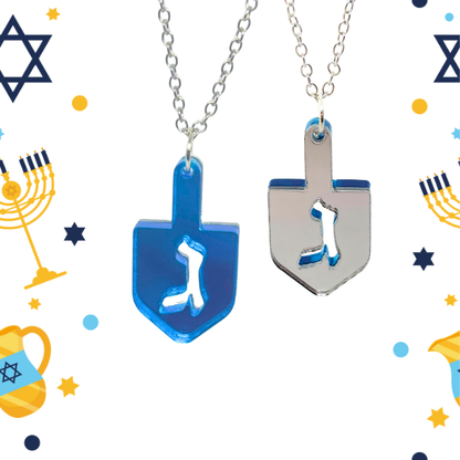 Reversible Dreidel Necklace