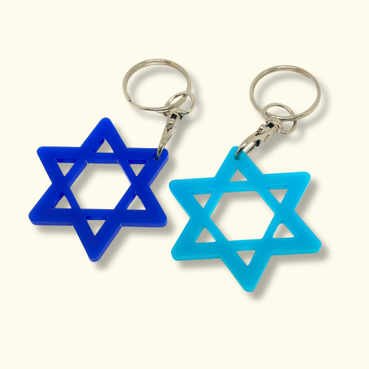 Star of David Bag Tag/Keychain