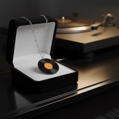 Vinyl Record Necklace