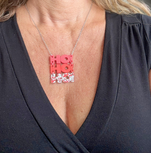 Ho ho ho necklace christmas