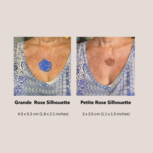 Grande Rose Silhouette Necklace