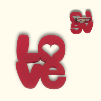 Retro LOVE Pin